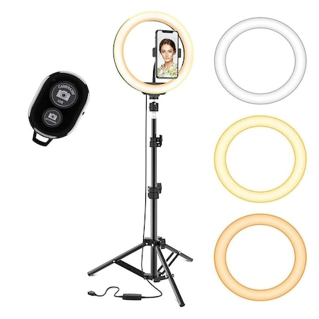 5 Core 12" LED TIK Tok Ring Light with Tripod Stand Phone Holder Ringlight Stand for Makeup Tiktok Live Zoom Halo Light 5 Core RL12 RL 12